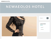 Tablet Screenshot of newaeoloshotel.com